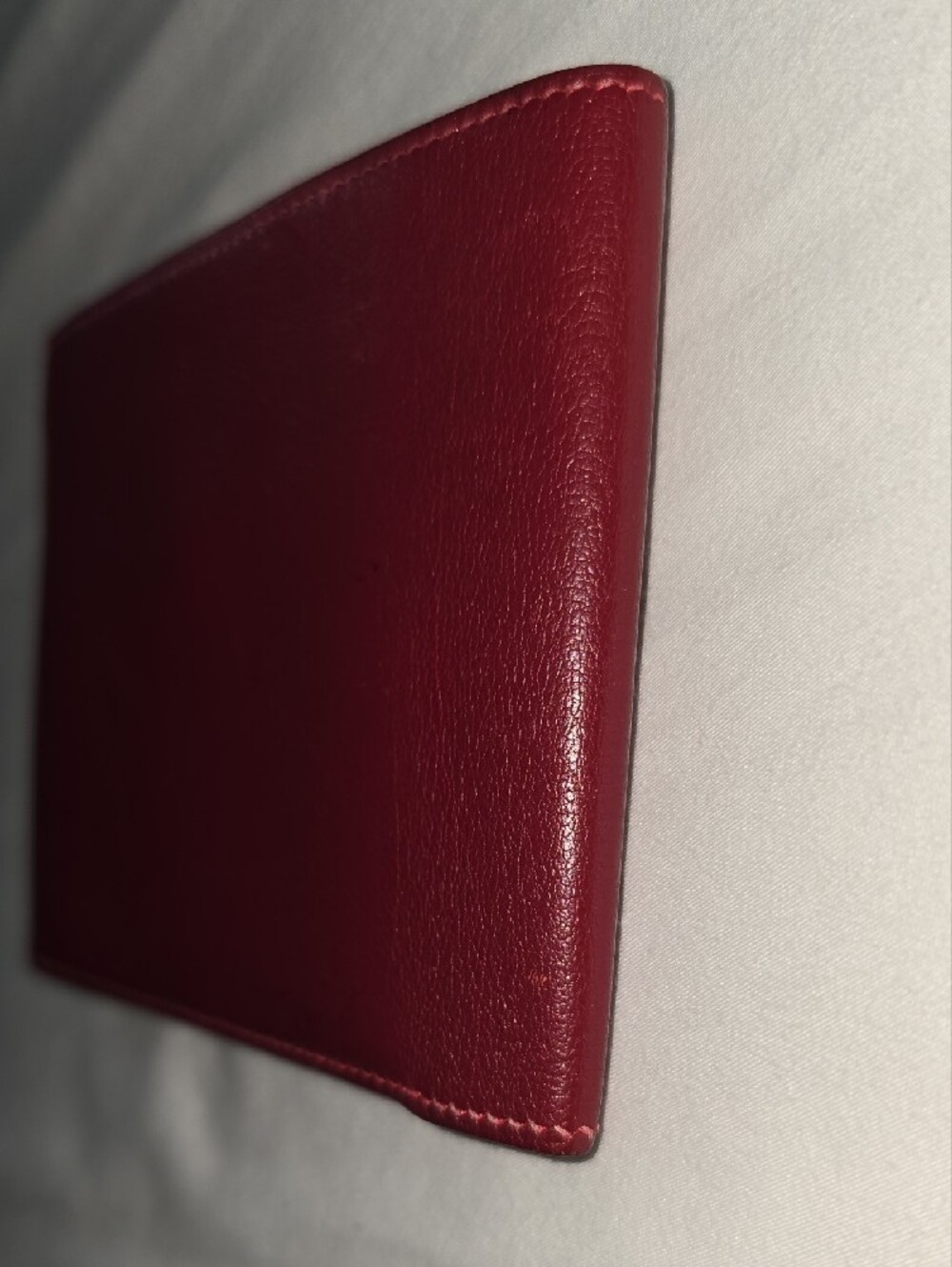 Hermes Red Compact Leather BiFold Wallet - Picture 9 of 10